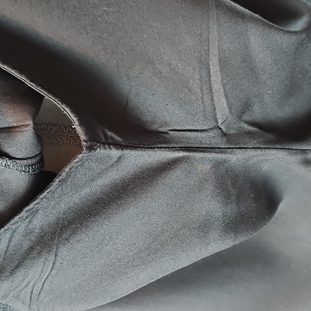 NEW LEVI'S BLACK SHORT DOLMAN SLEEVE LACE INSET PULLOVER TOP BLOUSE - Picture 9 of 14